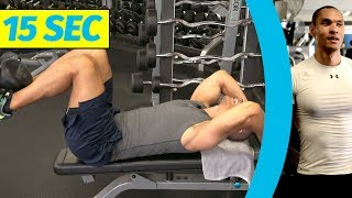 Dumbbell Decline Reverse Crunch exercise video thumbnail
