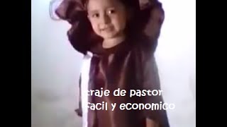 preview picture of video 'Traje de pastor fácil y económico ❤(•͡.̮ •'