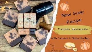 New Recipe - Working with a Discoloring Fragrance 🧡 PUMPKIN CHEESECAKE 🤎 #soapmaking #recipe