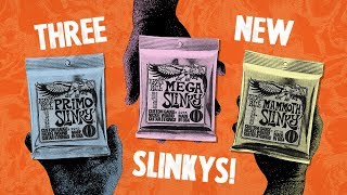 Video thumbnail for NEW! Ernie Ball's Primo, Mega, and Mammoth Slinkys by Ernie Ball
