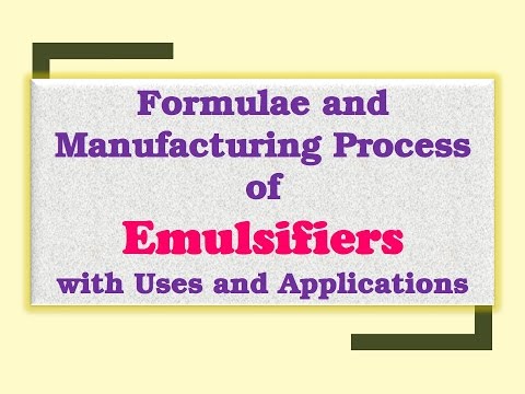The Complete Book On Emulsifiers With Uses