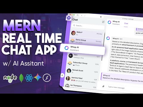 MERN Stack Realtime Chat App - Socket.io, Gemini AI, React.js & Group Chat |  Full Course