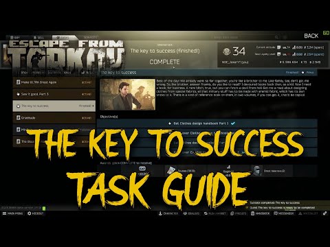 THE KEY TO SUCCESS - TASK GUIDE - Escape From Tarkov