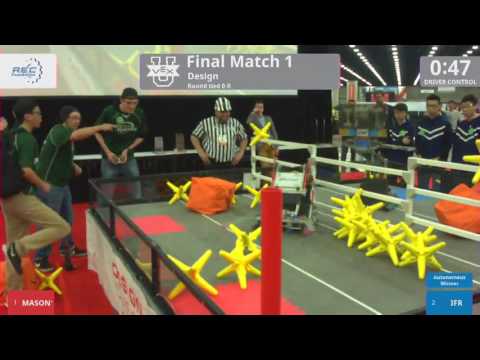 2017 VEXU Design Finals 1 - MASON1 vs IFR - 3 to 35