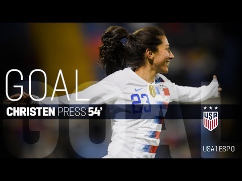 WNT vs. Spain: Christen Press Goal - Jan. 22, 2019