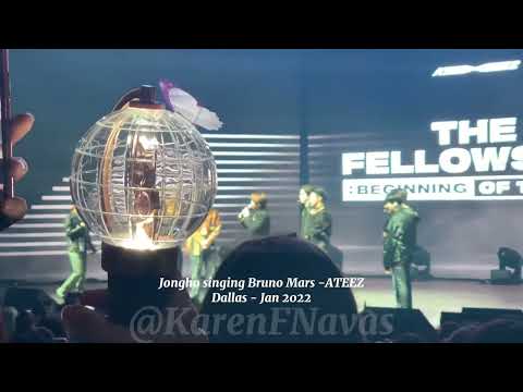 [20220127] Jongho singing Bruno Mars - #ATEEZ Dallas