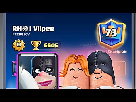RH❄I Viiper Epic Matchups🏆6800 gameplays Hog Exnado GOD - Clash Royale