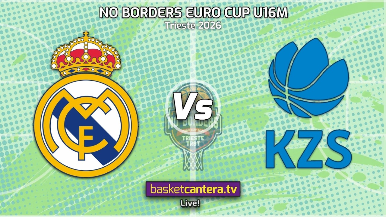 #U16M REAL MADRID vs NATIONAL TEAM SLOVENIA. Semifinal Euro U16 Cup NO BORDERS Trieste (Italia) 2026