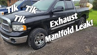 How To Fix An Exhaust Manifold Leak On A Dodge Ram!