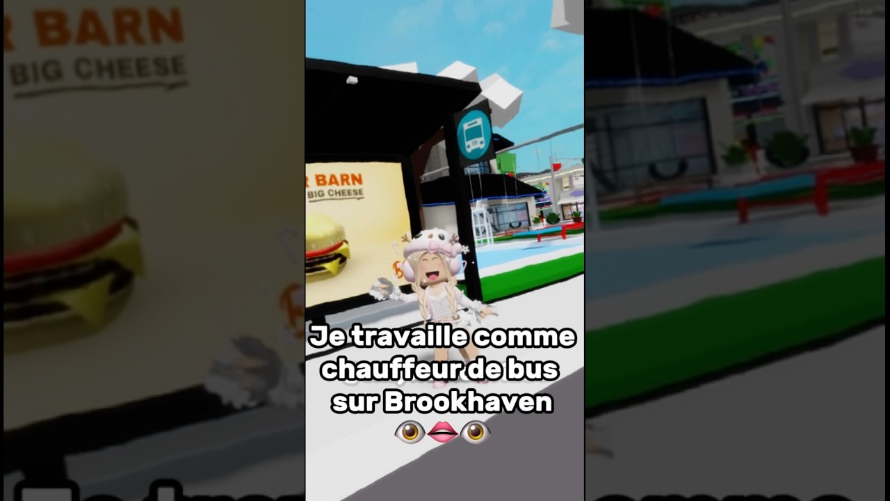 Je travaille comme chauffeur de bus sur Brookhaven 👁️👄👁️ #roblox #humour #brookhaven