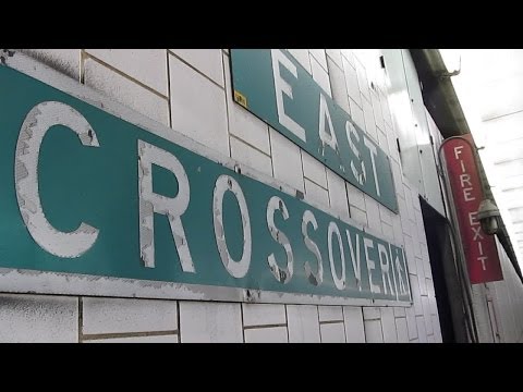 Walking through a fire exit in the Eisenhower Tunnel