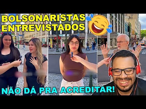 BOLSONARISTAS SENDO ENTREVISTADOS NA RUA Cada resposta pior que a outra