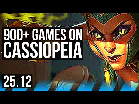 CASSIOPEIA vs YONE (MID) | 6 solo kills, 900+ games | EUNE Master | 25.12