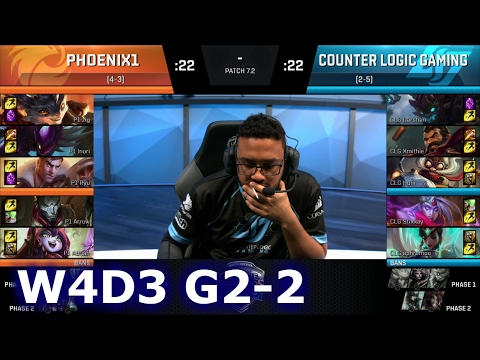 CLG vs Phoenix1 Game 2 | S7 NA LCS Spring 2017 Week 4 Day 3 | CLG vs P1 G1 W4D3 1080p