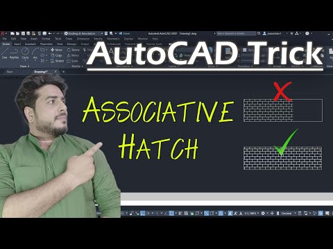 AutoCAD Tricks || Associative Hatch Non Associative Hatch in AutoCAD AutoCAD Hack