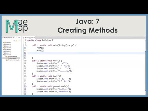 Java 7 Creating Methods