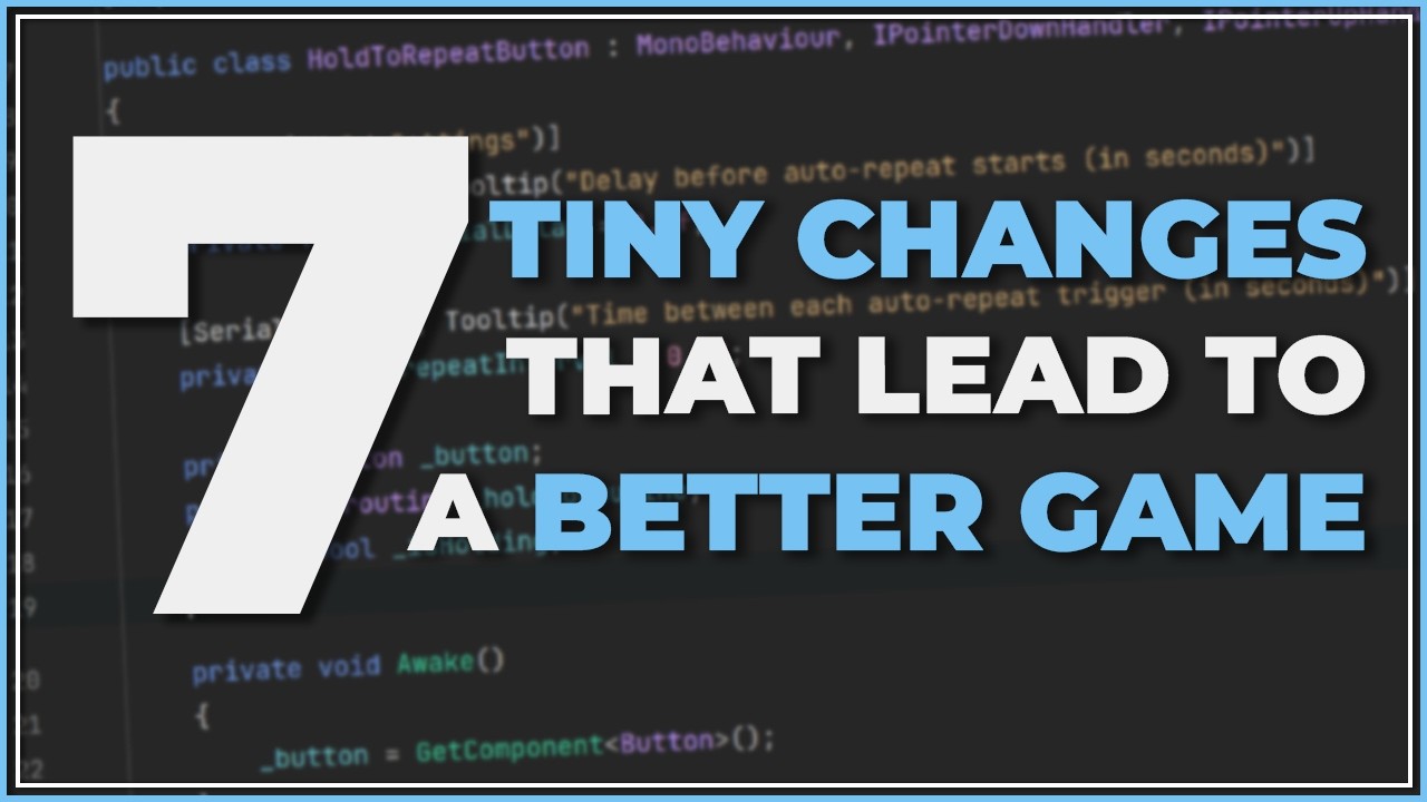 7 Tiny Features that had Big Impacts for our game
