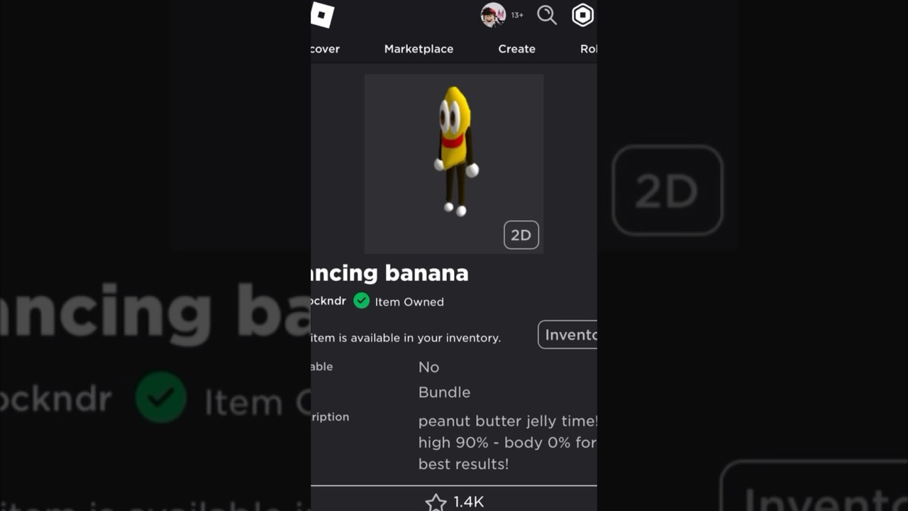 ( New Free Item ) How to get Dancing banana ROBLOX ( 2023 ) DeanOfficial YT