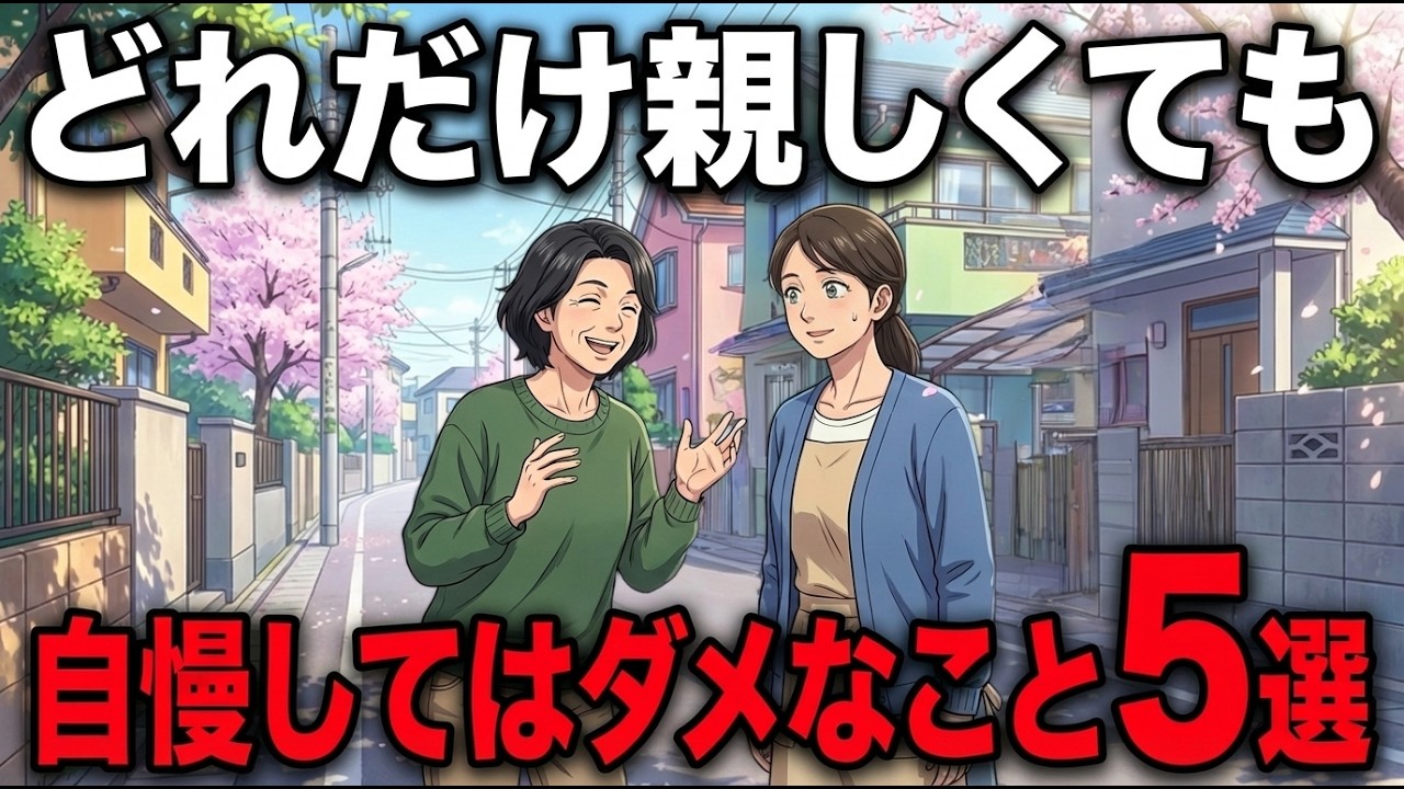 60代は知らないと危険…親しい人に「絶対自慢してはいけないこと」5選