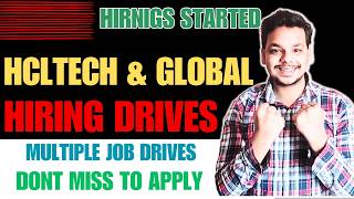 HclTech , Globallogic Biggest Hiring Drives | Off Campus Drive | 2025, 2024 Batch | Fresher Jobs