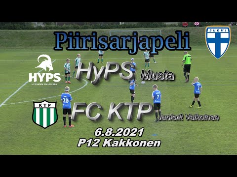Piirisarja P12 MAALIT HyPS Musta - FC KTP Juniorit valkoinen 6.8.2021