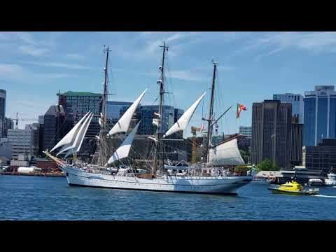 NRP Sagres leaving Halifax