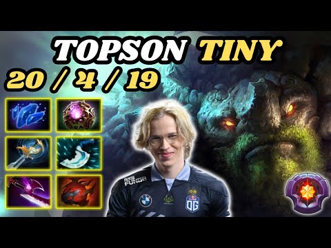 🔥 TOPSON Tiny Midlane Highlights 7.34d 🔥 28K NET WORTH Master Tier Insane Gameplay - Dota 2