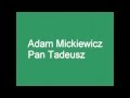 Pan Tadeusz - Adam Mickiewicz (streszczenie) 1/2 ...