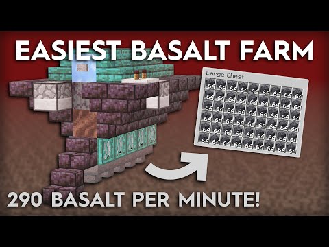 Shulkercraft - Minecraft Easiest Basalt Farm/Generator - 290 Basalt Per Minute!