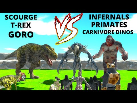GORO + SCOURGE + T-REX VS PRIMATES + INFERNALS + CARNIVORE DINOS - ARBS