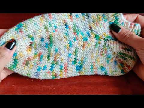 Knit socks flat with German Short Row Heel-1