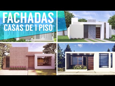 BONITAS FACHADAS de CASAS de UN PISO
