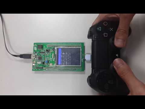 STM32F429I-DISCO with Dualshock 4 Bluetooth Mode