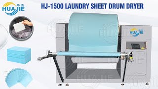 1500mm laundry detergent sheet car shampoo floor clean drum dryer drying  rolling machine