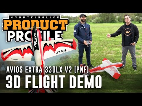 Avios Extra 330LX V2 (PNF) 3D Aerobatic Airplane EPO 1420mm (56") - 3D Flight Demo