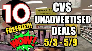 CVS UNADVERTISED DEALS (5/3 - 5/9) | **Easy FREEBIE & More!