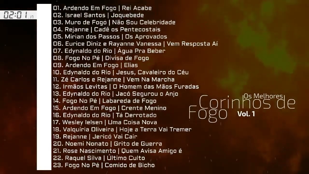 os melhores corinhos de fogo vol.1