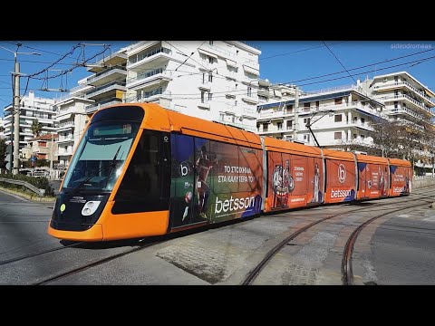 Driver's View Athens Tram: Pikrodafni - Syntagma - Pikrodafni - [415]