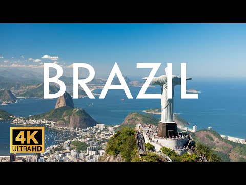 FLYING OVER BRAZIL (4K UHD) - Relaxing Music Along With Beautiful Nature Videos