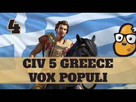Civ 5 Vox Populi Greece Ep. 4 - Let's Play Civ 5 Greece Vox Populi Mod