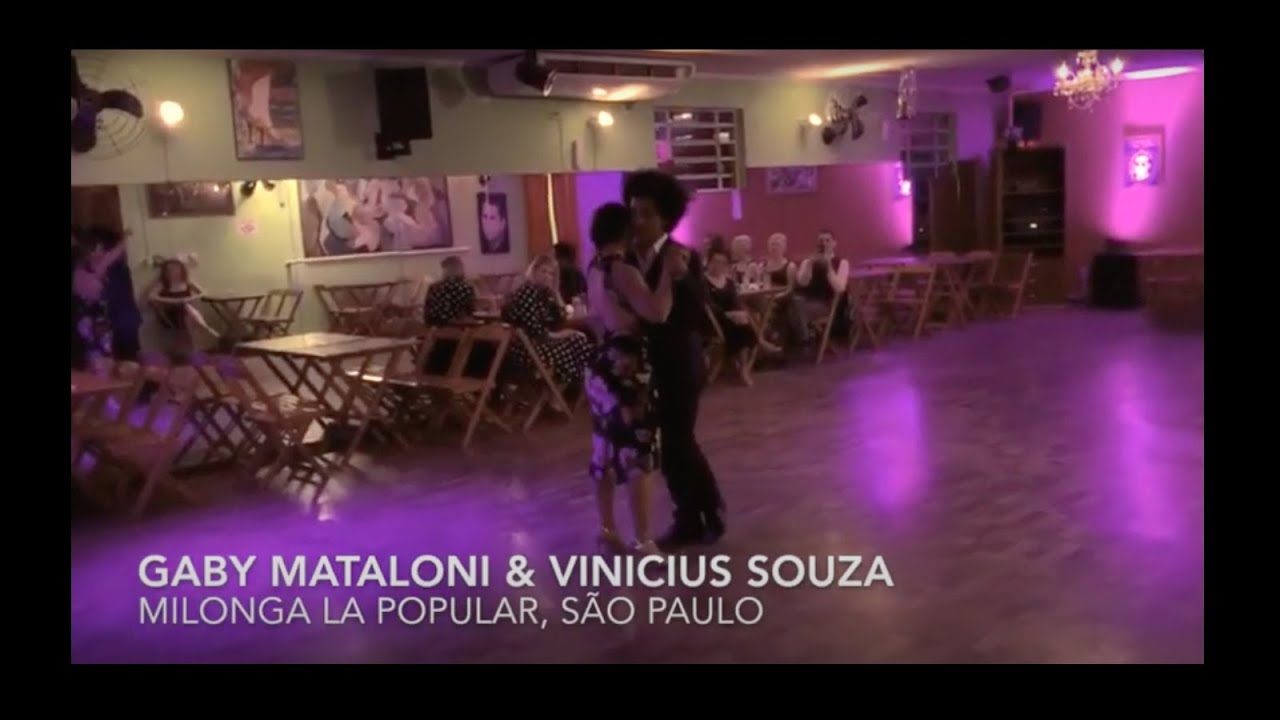 Vinicius Souza y Gaby Mataloni en Milonga La Popular, São Paulo 3/3