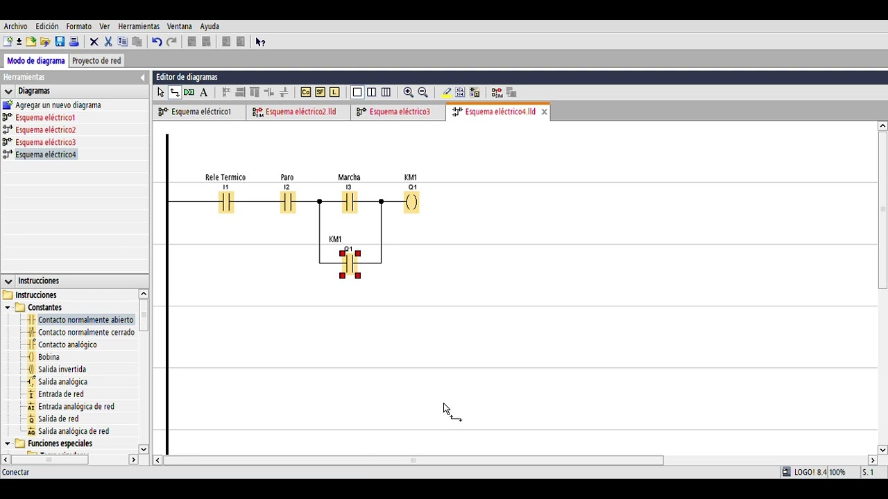 Tarea 7 1   Esquema de mando del Arranque directo de un motor