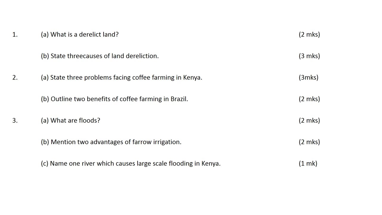 KCSE 2024 GEOGRAPHY PAPER 2