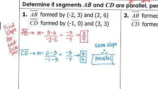 Unit 3 Linear Equations L9 Intro To Parallel and Perpendicular Lines