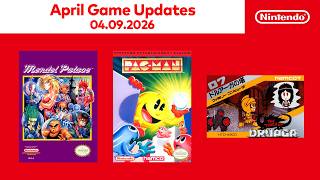 Nintendo NES – Nintendo Classics: April 2026 Game Updates
