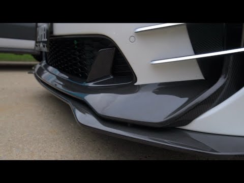 Custom Kia Stinger ADRO Carbon Fiber FRONT LIP Installation Project