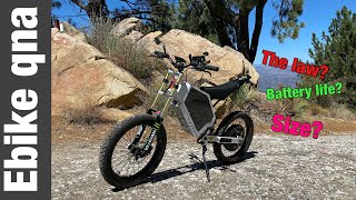 Enduro ebike qna pt.2[ Ansering your burning questions]