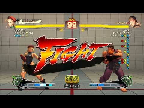 NiKe5123 (Cammy) vs jyobin (Ryu) - SSF4 Arcade Edition Xbox Live Ranked Match