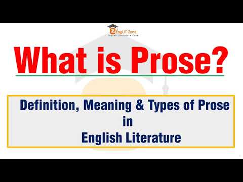 What is Prose? | Forms of Literature | Types of Prose in English Literature | Nonfictional Prose