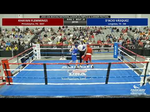 Khayan Flemmings vs D’ACIO VASQUEZ junior Olympics semi finals match 